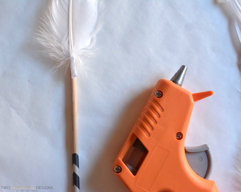 Feather Assembly for DIY Arrows by Two Thirty~Five Designs