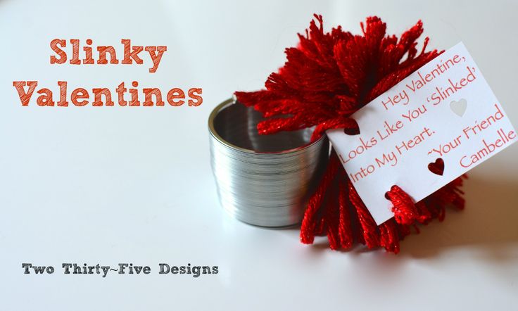 DIY Slinky Valentines