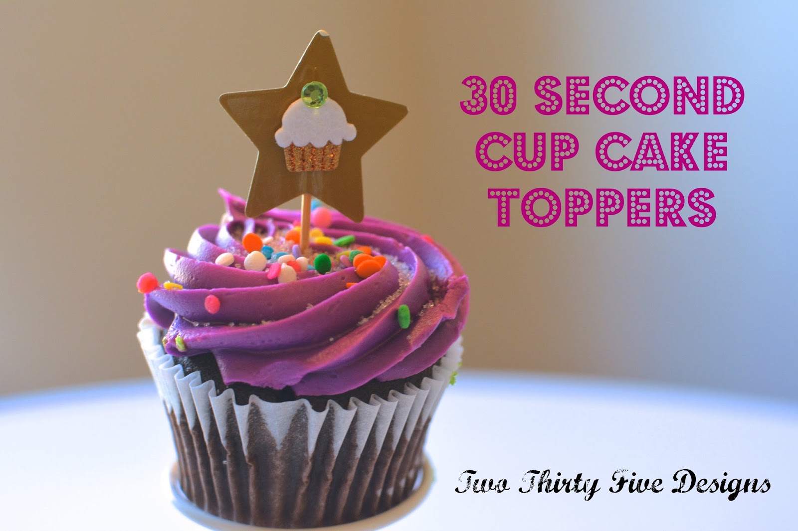 30 Second DIY Cupcake Toppers