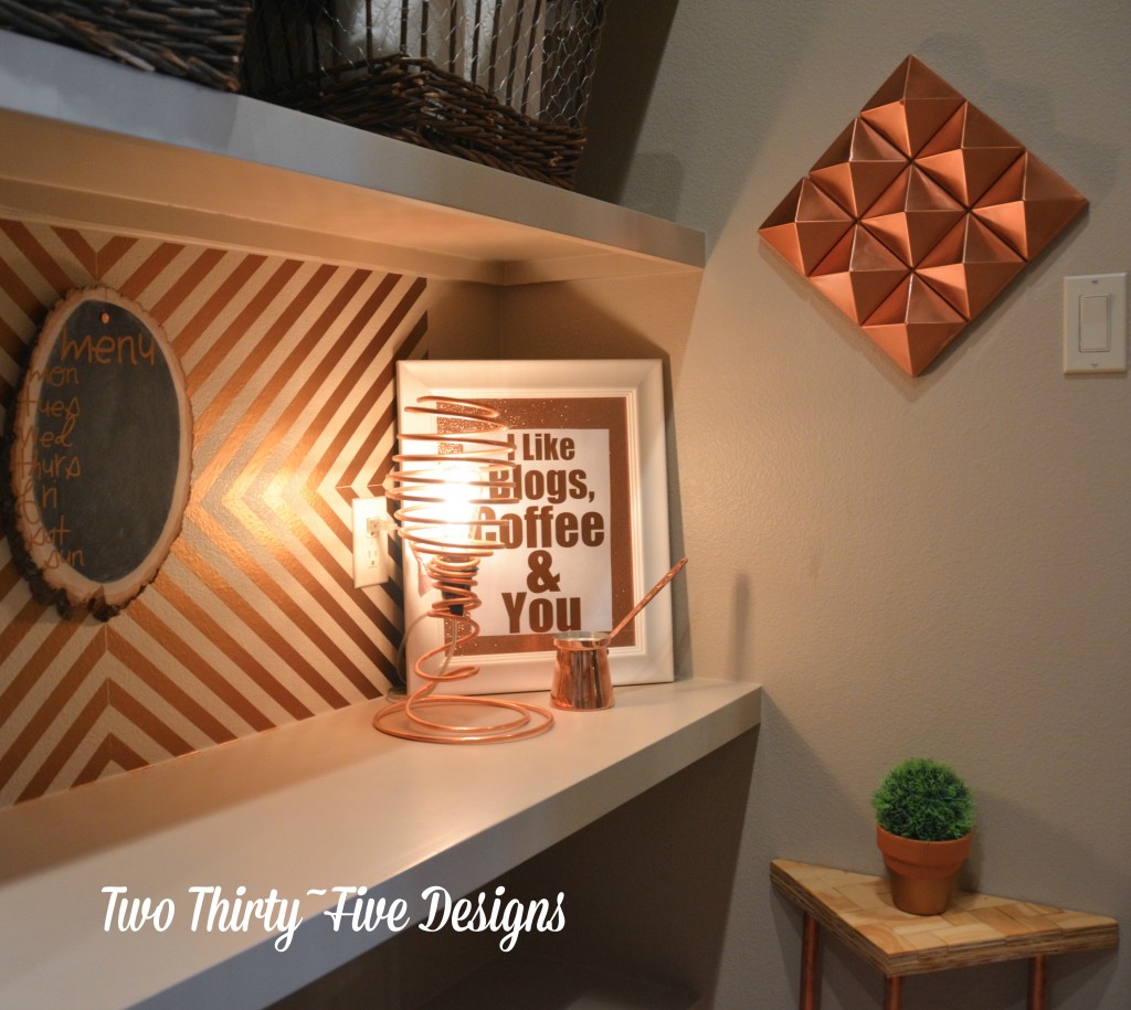 DIY Copper Desk Lamp TwoThirtyFiveDesigns.com