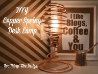 DIY Copper Spring Desk Lamp