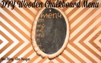 DIY Wooden Chalkboard Menu