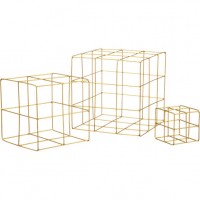 Steal It Saturday ~ CB2 Brass Wire Cube Set
