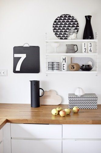 25+ Black and White Kitchens