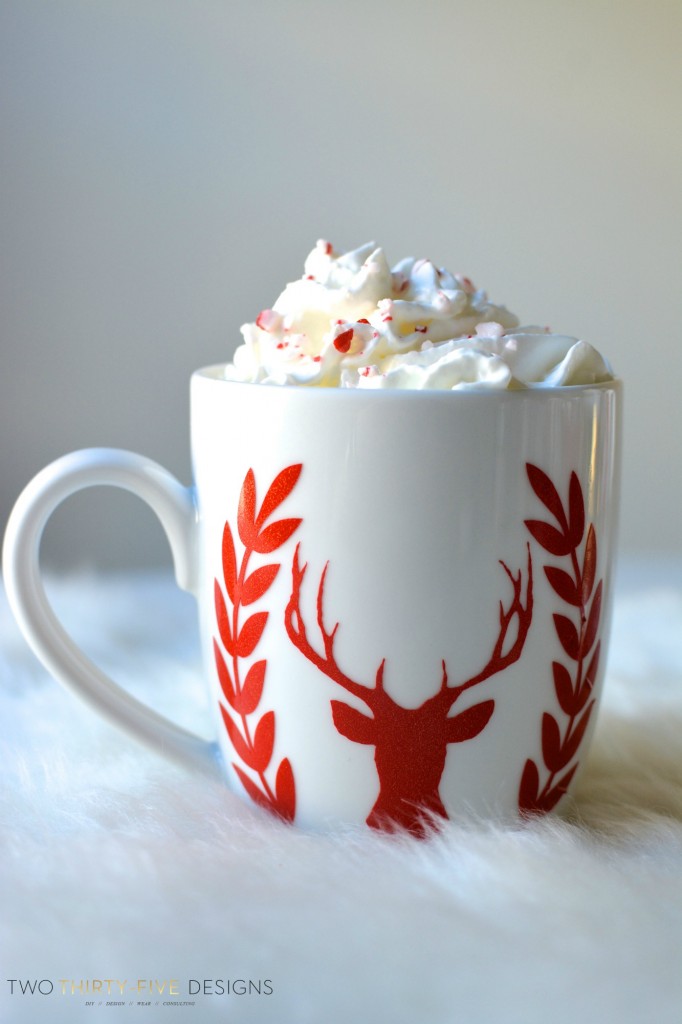 Peppermint Hot Chocolate Recipe by Two Thirty~Five Designs