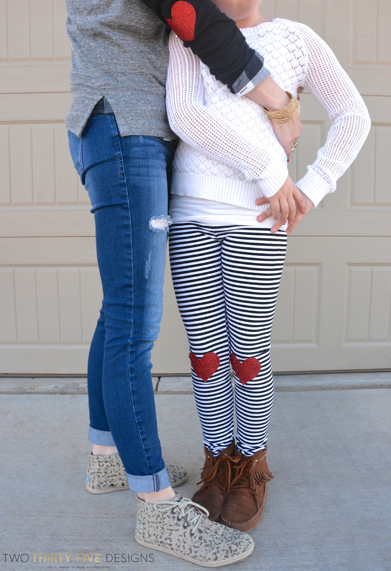 DIY: Heart Elbow Patch Sweater — the little onion