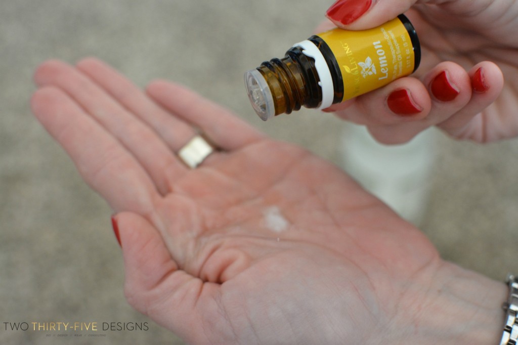 Mix Lemon Essential Oil and Coconut Oil for Ear Aches by Two Thirty~Five Designs