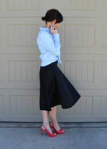 Casual Friday Link Up - Denim and Midiskirts - Two Thirty-Five Designs