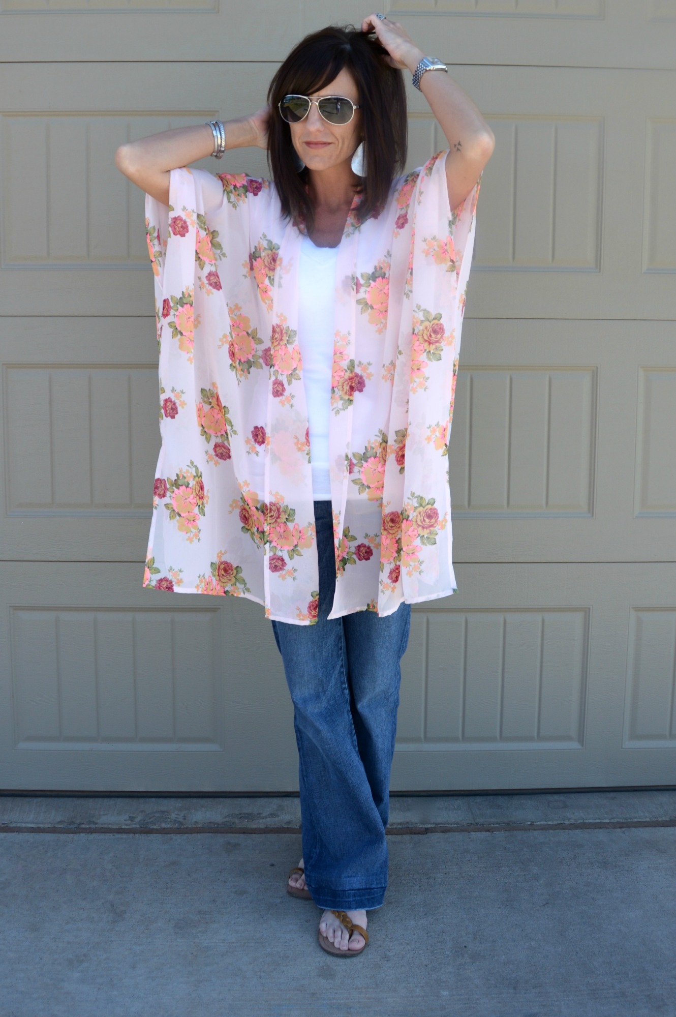 Casual Friday Link Up – Kimono’s & Bell Jeans