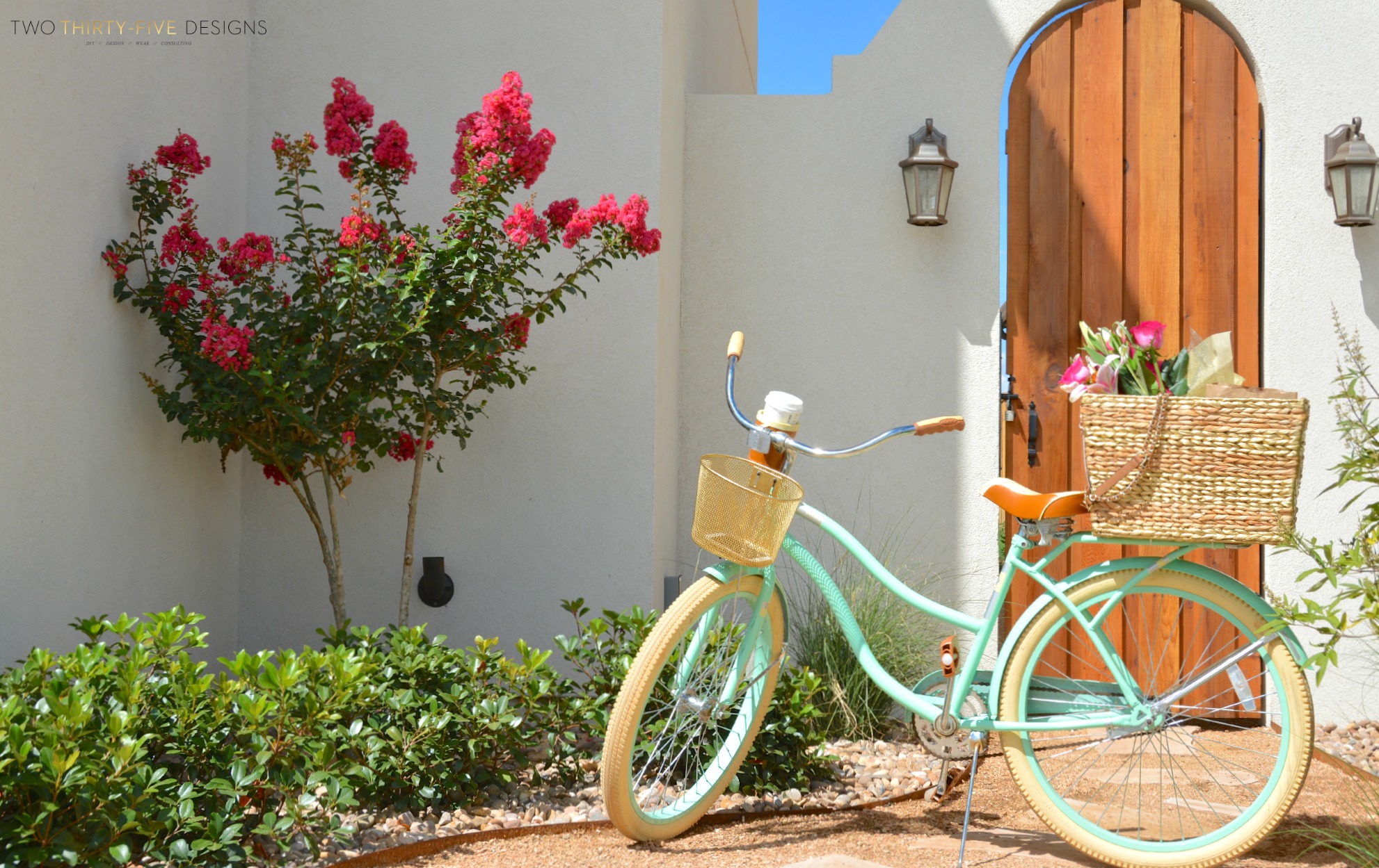 DIY Seagrass Bicycle Basket