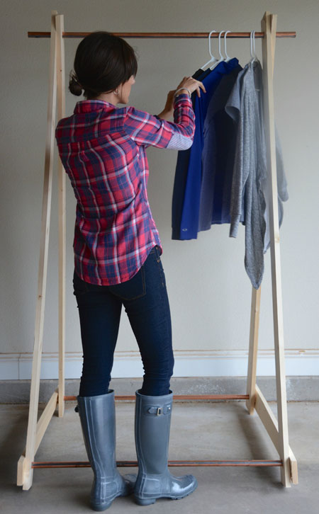 DIY-Clothing-Rack-clothes by Two Thirty~Five Designs