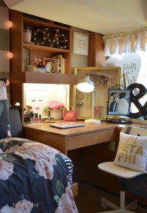 Texas Tech Chitwood Dorm Room Makeover - Two Thirty-Five Designs